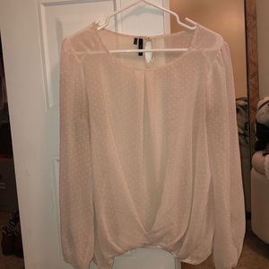Sheer Polkadot Blouse